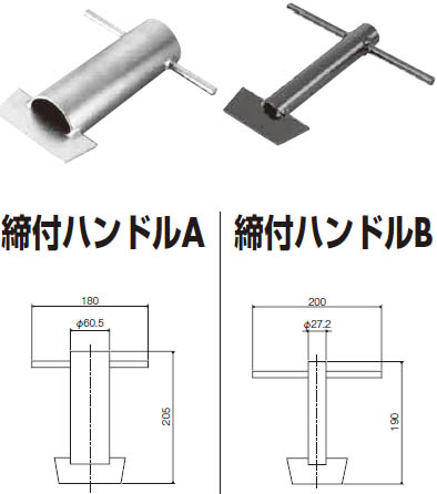 締付ハンドルA/B