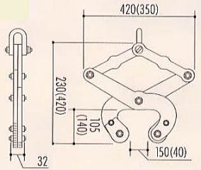 マシンバイス D500 寸法図