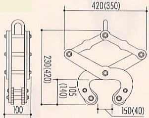 マシンバイス NW1000 寸法図